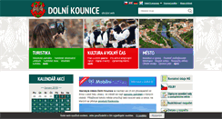 Desktop Screenshot of dolnikounice.cz